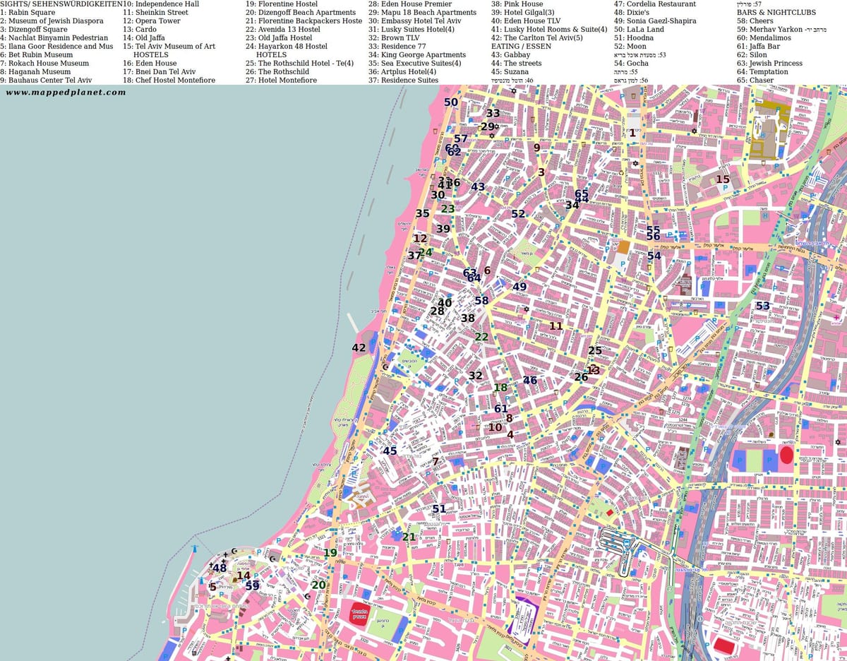 ನಕ್ಷೆ shenkin ರಸ್ತೆ ಟೆಲ್ ಅವಿವ್